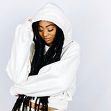 "C.L.U.B" CREAM SWEATSUIT TOP